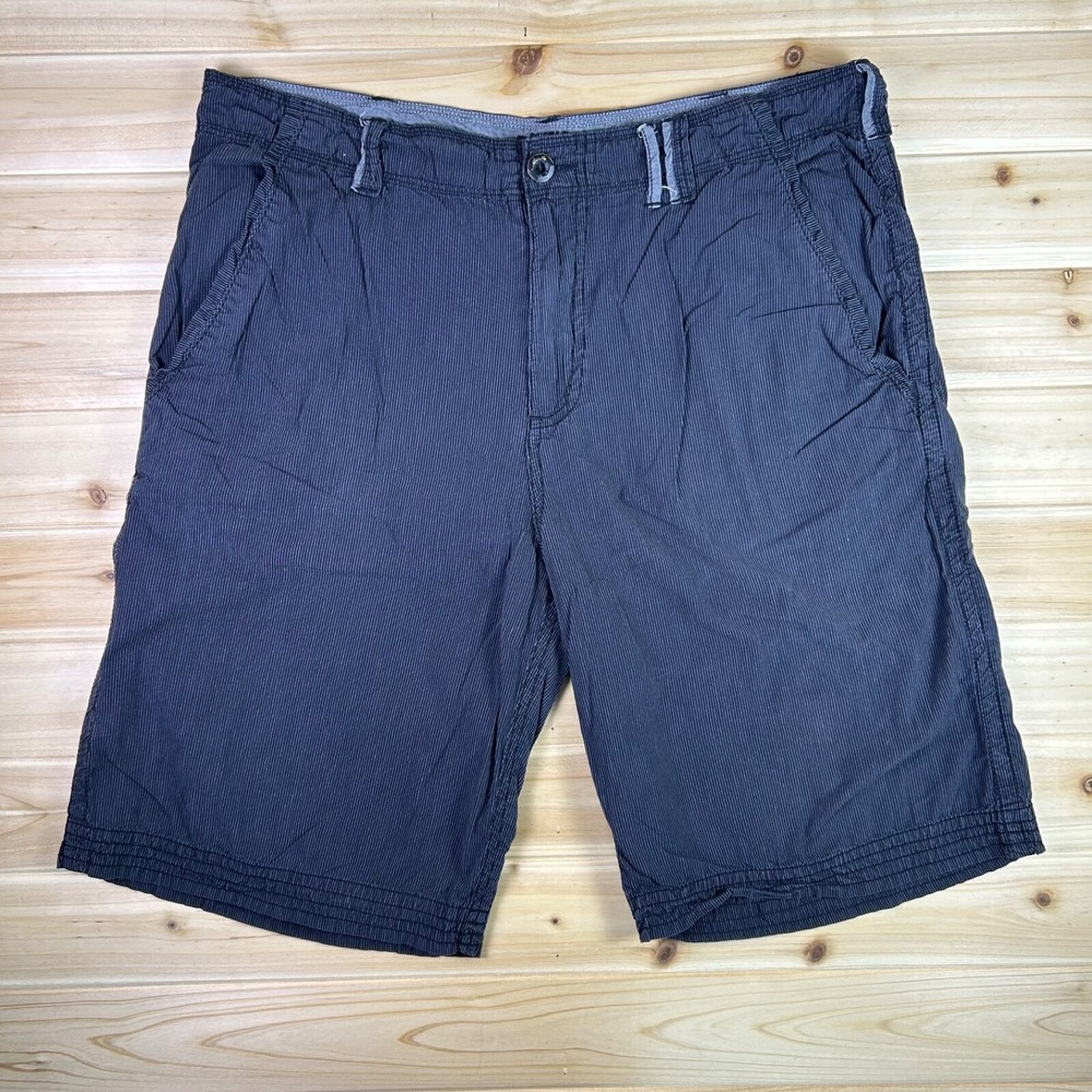 Buckle Black Shorts Mens 36 Black Athletic Slash Pocket Chino Shorts
